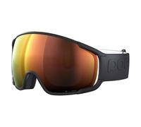 POC – Masque de ski Zonula – monture biosourcée, UV400 – Noir / Partly Sunny Orange (Cat 2)