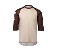 Poc - MTB Pure 3/4 Jersey - Maillot VTT homme Light Sandstone Beige / Axinite Brown - XS