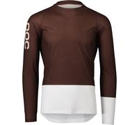 POC Mtb Pure Ls Jersey - Homme - Marron / Blanc - taille L- modèle 2024