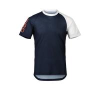 Poc - MTB Pure Tee - Maillot VTT homme Turmaline Navy / Hydrogen White - XS