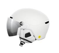 POC Obex Visor, kaski narciarskie dla dorosłych, Hydrogen White/Clarity Universal/Partly Sunny/Silver, XS-S (51-54 cm)