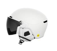 Casque POC Obex blanc avec écran miroir Clarity noir - M-L