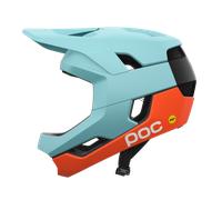 Poc - Otocon Race MIPS - Casque VTT intégral Indicolite Blue Matt / Carnelian Orange Matt - M (55 - 58 cm)