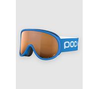 Masque POC POCito Retina bleu avec lentille Clarity Partly Sunny Silver enfant