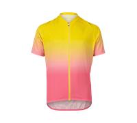 Poc - XC Jersey - Maillot VTT enfant Gradient Aventurine Yellow / Actnium Pink - 130 cm (8 ans)