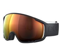 POC – Masque de ski Zonula – monture biosourcée, UV400 – Noir / Partly Sunny Orange (Cat 2)