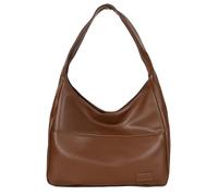 Pocadri Sac à main fourre-tout chic, en cuir végéta,l pour femme, sac à main élégant, décontracté, tendance, grand sac souple, à bandoulière, marron