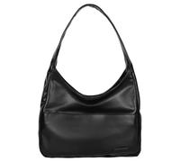 Pocadri Sac à main fourre-tout chic, en cuir végéta,l pour femme, sac à main élégant, décontracté, tendance, grand sac souple, à bandoulière, noir