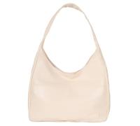 Pocadri Sac à main fourre-tout chic, en cuir végéta,l pour femme, sac à main élégant, décontracté, tendance, grand sac souple, à bandoulière, blanc, Large
