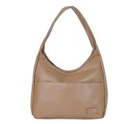 Pocadri Sac à main fourre-tout chic, en cuir végéta,l pour femme, sac à main élégant, décontracté, tendance, grand sac souple, à bandoulière, kaki clair