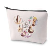 Pocahontas Lover Trousse de maquillage magique Princesse avec fermeture éclair WDW Trip Travel Case, Pocah, Non