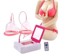 POCDOKYZ Masseur de Sein électrique sans Fil - Tire-Lait électrique télécommandé, Silicone Transparent, élargissement et raffermissement indolores, alimenté par USB,A
