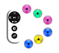 POCDUUA Kit D'EntraîNement Lumineux pour RéActivité, Comprenant 4/6/8/10 Lampes D'Agilité Sportive, 4 Modes D'éClairage, pour PhysiothéRapie, L'EntraîNement Physique Et Coordination œIl-Main,6 Lights