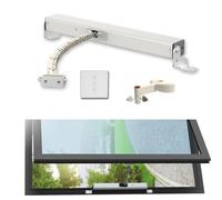 POCDUUA Lanterneau/Toit Ouvre-fenêtre Électrique Automatique, 24 V Ouvre-fenêtre Automatique avec Capteur De Pluie sans Fil, Force Maximale De 400 N, Chaîne Courbée Plus Sensible,900mm