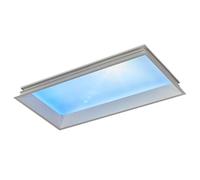 POCDUUA Plafonnier LED Artificiel Effet Ciel Ciel, Panneau Lumineux Intelligent Imitant Ciel Bleu, Lampe LumièRe Naturelle, TempéRature Couleur RéGlable pour Salon/sous-Sol,300 * 600 * 80mm
