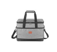 POCDUUA Wasserdichte Picknicktasche, 3-lagig Isolierte Kühltasche Mit Tragegurten, Für Outdoor-Aktivitäten Wie Camping, Picknick, Reisen Und Grillen, 8 Mm Perlbaumwolle + PEVA-Material,35L,Grey