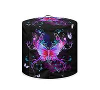 Poceacles Housse de protection en tissu pour cocotte minute de 8 litres - Imprimé papillons colorés - Taille L