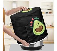 Poceacles Housse de protection ronde pour appareil de cuisine à motif avocat avec poche avant, housse anti-poussière pour cocotte minute, 3 litres, S
