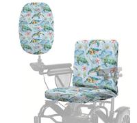 Poceacles Housse de siège pour fauteuil roulant électrique pour personnes âgées handicapées - Protection solaire et anti-poussière - Pour chaises électriques - Tortue de mer, étoile de mer - Bleu
