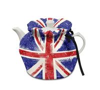 Poceacles Housse isolante pour théière - Tissu lavable - Motif Union Jack
