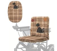 Poceacles Housses de siège pour fauteuil roulant électrique - Housse de siège de scooter de mobilité professionnelle - Housse de protection professionnelle pour fauteuil roulant électrique - Motif