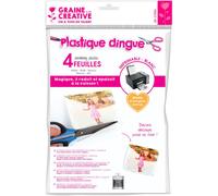 Poch. 4 Feuil Plast. Ding. Imprimable Blanc A4