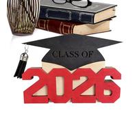 Poche à Argent de Remise de diplôme | Centre de Table en Bois en Forme de Chapeau pour la 2026 | Boîte à Cartes de Graduation - pour Votre Fils, Votre Fille, lycéen ou étudiant Universitaire