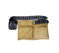 Poche à clous - EDMA - En croûte de cuir véritable - Ceinture réglable - Orange - Protection électrique