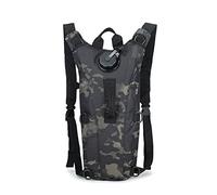 Poche à eau tactique de 3 L - Camel - Sac à dos pour randonnée, camping, militaire, portable - Sac à eau - Noir