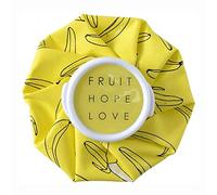 Poche à Glace Réutilisable, Sac de Glace/Chaleur, Poche Thérapie par Chaud/Froid, Ice Bag Vessie de Glace pour Blessures Sportives, Soulagement de Douleur, Migraines (Jaune, 15cm)