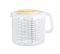 Poche À Mesurer 2400 Ml - Cruche De Mélange Avec Poignée | Bécher Blender Avec Couvercle | Gobelet Transparent Pour Poudre Ou Liquide, Mesures Faciles À Lire