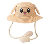 Poche à oreilles avec air mobile pour enfants Chapeaux de paille pour enfants Été Lapin Chapeaux et bonnets Écharpe triangulaire polaire, c, 54
