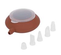 poche à pâtisserie réutilisable et outil de buse à gâteau à la crème,Poche à douille en silicone, idéal pour la décoration de gâteaux et de biscuits, diamètre : 6.6 x 10.9 x 5.1 cm, kit de décora