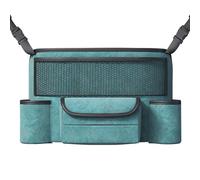 Poche arrière de siège de voiture | Organiseur de siège avant de voiture | Sac de siège passager avec grande capacité, organiseur réglable pour siège avant de voiture, sécurisé avec sangles latérales