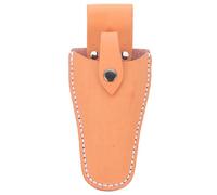 Poche de Ceinture en Cuir de Vachette pour Ciseaux de Jardinage Orange | Étui Protecteur, Transport Facile, Fixation à Ceinture, Rangement pour Pinces et Sécateurs