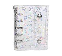 Poche de classeur - Classeur pratique à fermeture éclair | Couverture de protection | Organiseur autocollant transparent adapté pour l'école, les documents d'étude, le stockage, la planification, les