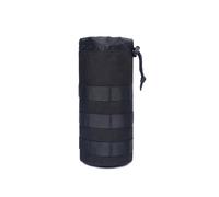 Poche de Cruche à Eau Militaire Molle Porte Gourde Porte Bouteille Molle en Réglable RandonnéE Accessoires Poche de Cruche à Eau Militaire, pour L'extérieur Marche Camping (Noir)
