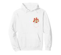 Poche de Fleurs Tulipes Rouges Sweat à Capuche