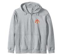 Poche de Fleurs Tulipes Rouges Sweat à Capuche