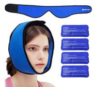 Poche De Glace Dent De Sagesse, Poche De Froid Visage, Compresse Froid Et Chaleur Pour Mal De Dents / Chirurgie Faciale / Inconfort De La Mâchoire, Quatre Ice Packs De Gel, Réutilisable