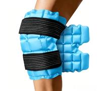 Poche De Glace Genou, Activé par l’eau Poche De Glace Pour Genoux Avec Sangle, Poche De Pour Soulager Les Douleurs Des Jambes, Pack De Glace Pour Gonflement, Blessures Sportives, Bleu Clair, 1pack