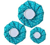 Poche de Glace Reutilisable, Poche de Chaud et Froid, Ice Bag Vessie de Glace Anti-fuite Sac de Glace pour Genou, Cheville, Blessures, Soulagement de Douleur (3pcs (S+M+L))