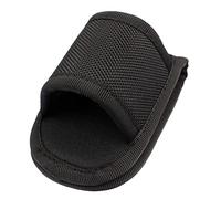 Poche de lampe de poche en nylon tissé avec couvercle ouvert pour le | Pochette de lampe de poche en cuir synthétique tissé en nylon - Ceinture robuste - Accessoires pour le camping
