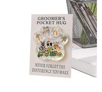 Poche de Patte Décorations pour Toiletteur Animal avec Carte | Objet de Collection Encourageant pour Femmes Adultes Garçons Filles