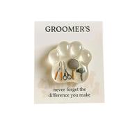 Poche de Patte - Décorations Souvenir pour Le Toiletteur d'animaux avec Carte - Objet de Collection Encourageant - Cadeau pour Amis, Famille, Femmes, Hommes, et Adultes