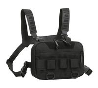 Poche de Poitrine extérieure - Sac de Poitrine de randonnée en Tissu Oxford 20L | Gilet de Chasse Multifonctionnel avec Un Maillage arrière ventilé pour Le Camping Trekking Fishing Vie Quotidienne