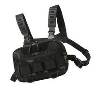 Poche de poitrine pour hommes | Cadre de poitrine de course portable en tissu Oxford 20 L | Sac banane avec grande ouverture, multifonctionnel, respirant, sac à dos en maille filet pour l'escalade