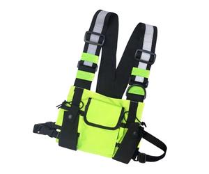 Poche De Poitrine pour Hommes - Poche pour Les Hommes - De Poitrine avec Grande Capacité - Sports Extérieurs Imperméables - pour Marcher, Faire du Vélo, Faire De La Randonnée, Grimper, Gri