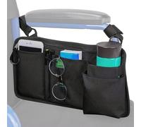 Poche De Rangement Walker - Pochette Universelle Pour Accoudoir, Sac Latéral Pour Fauteuil Roulant, Organiseur D'accessoires Pour Déambulateur | Pack De Selle De Cadre De Scooter Électrique, Équipemen
