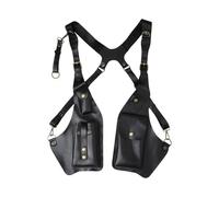 Poche de sécurité d'épaule cachée sous les bras, design à multiples pochas | Sac de gilet vintage, bandoulière réglable pour voyager et se déplacer en toute sécurité, hommes et femmes